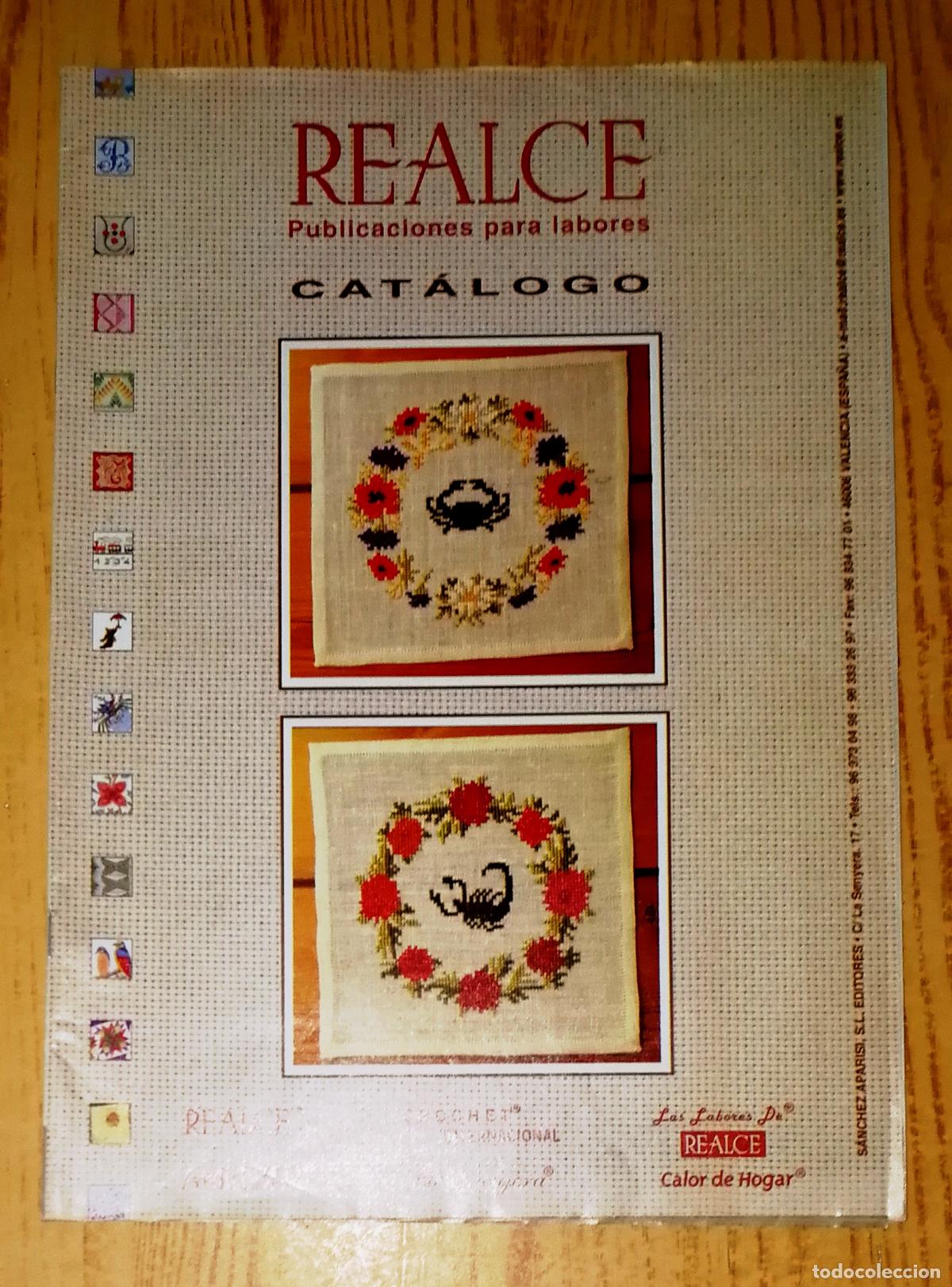 Cat&aacute;logos publicit&aacute;rios: REALCE: Publicaciones para labores. Cat&aacute;logo.- S&aacute;nchez Aparisi, S.L. Editores, 2003 + LISTA PRECIOS