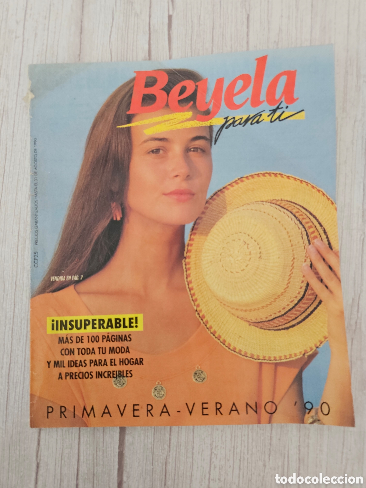 Cat&aacute;logos publicit&aacute;rios: CAT&Aacute;LOGO REVISTA BEYELA PRIMAVERA-VERANO 1990. 104 P&Aacute;GINAS
