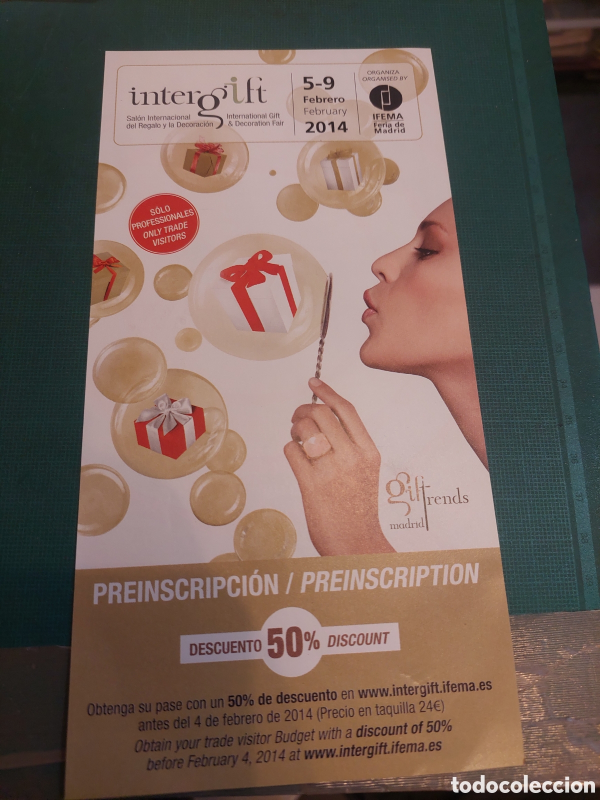 Cat&aacute;logos publicit&aacute;rios: Impreso internista Madrid ifema preinscripcion 50 % descuento
