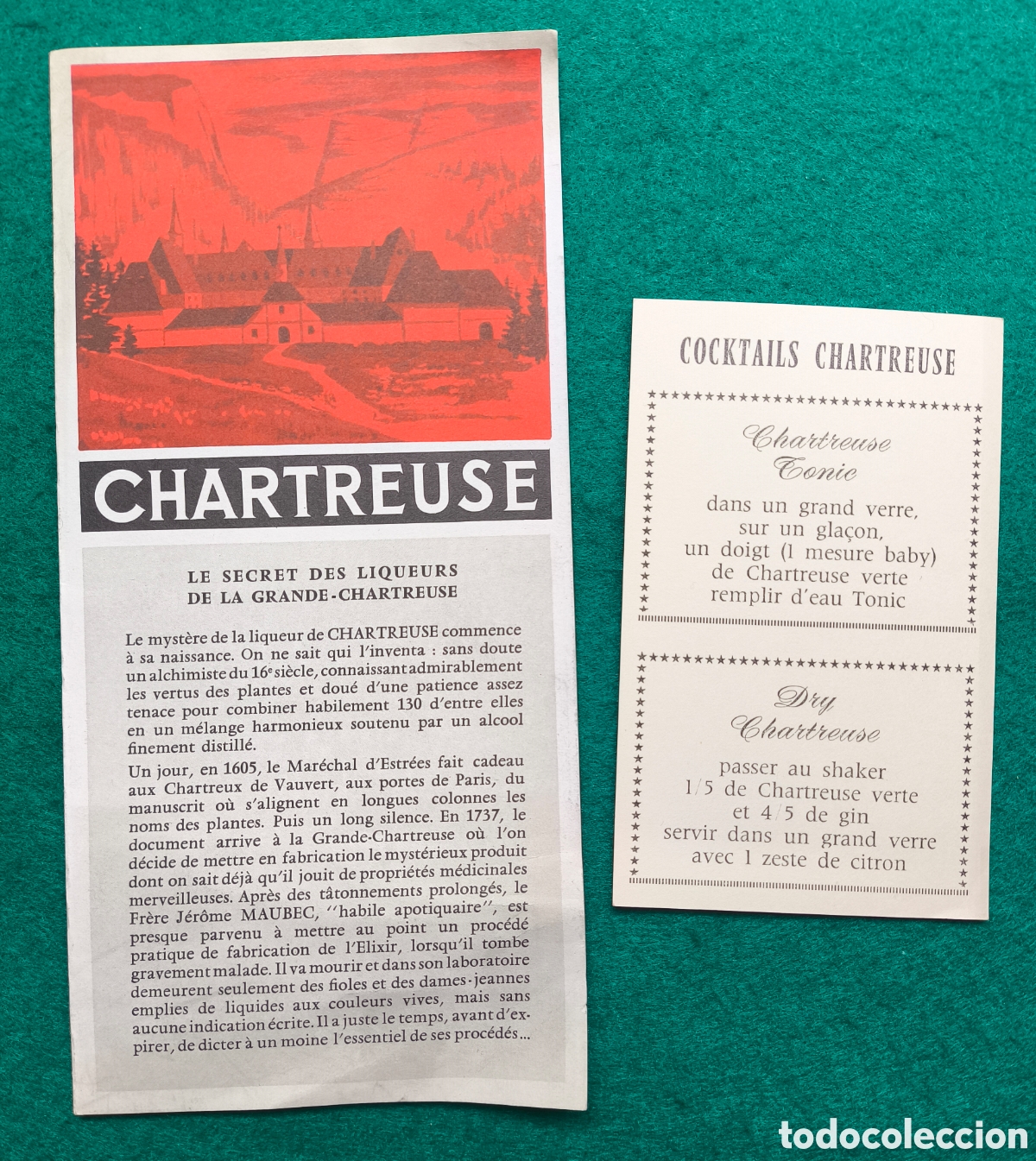 Cat&aacute;logos publicitarios: CHARTREUSE LIQUEUR BROCHURE PUBLICIT&Eacute; - Foto 1