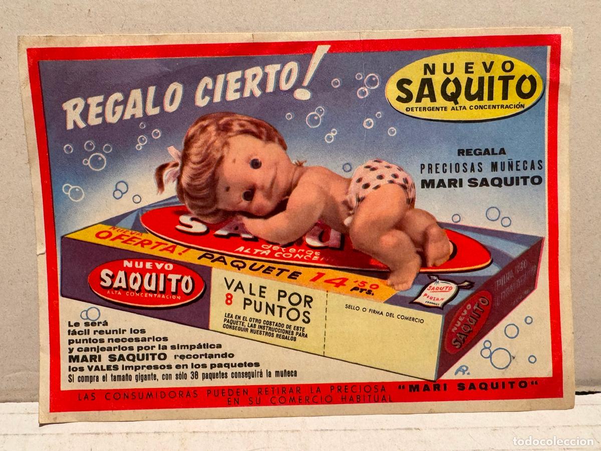 Advertising Catalogs: FOLLETO PUBLICITARIO DETERGENTE SAQUITO