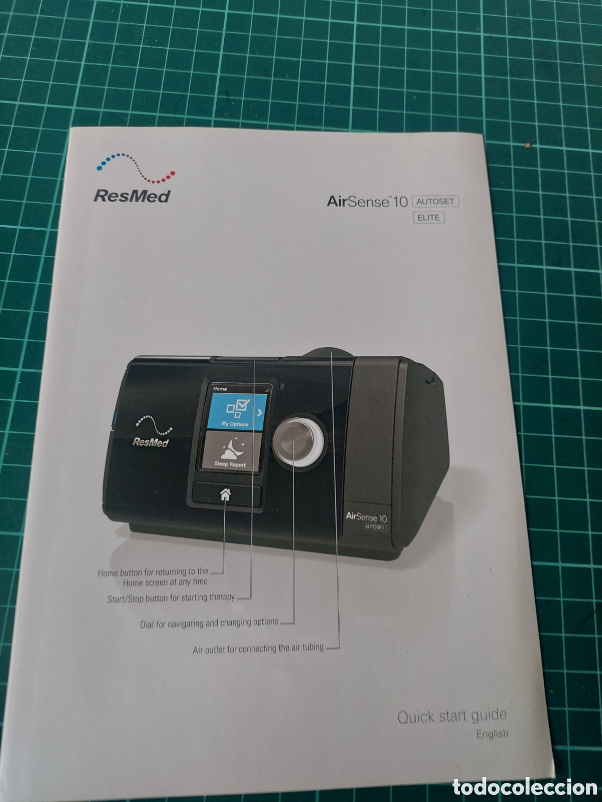 Advertising Catalogs: CAT&Aacute;LOGO RESMED AUR SENSE 20 AUTISET ELITE MAQUINA AGNEA INGL&Eacute;S DIPTICO