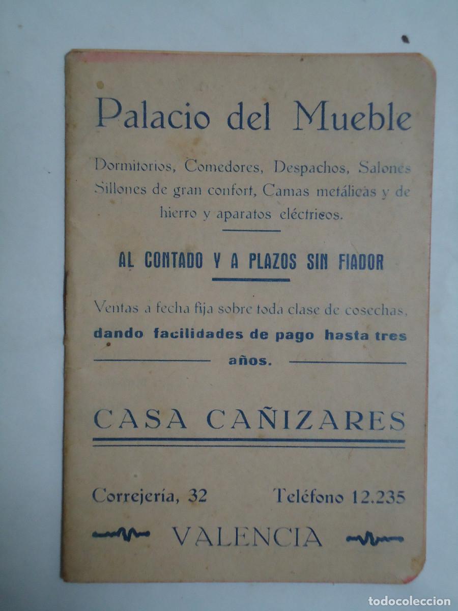 Cataloghi pubblicitari: LIBRETA DE NOTAS PUBLICITARIA DEL PALACIO DEL MUEBLE Y CASA CA&Ntilde;IZARES DE VALENCIA. A&Ntilde;O 1928. PP- 11