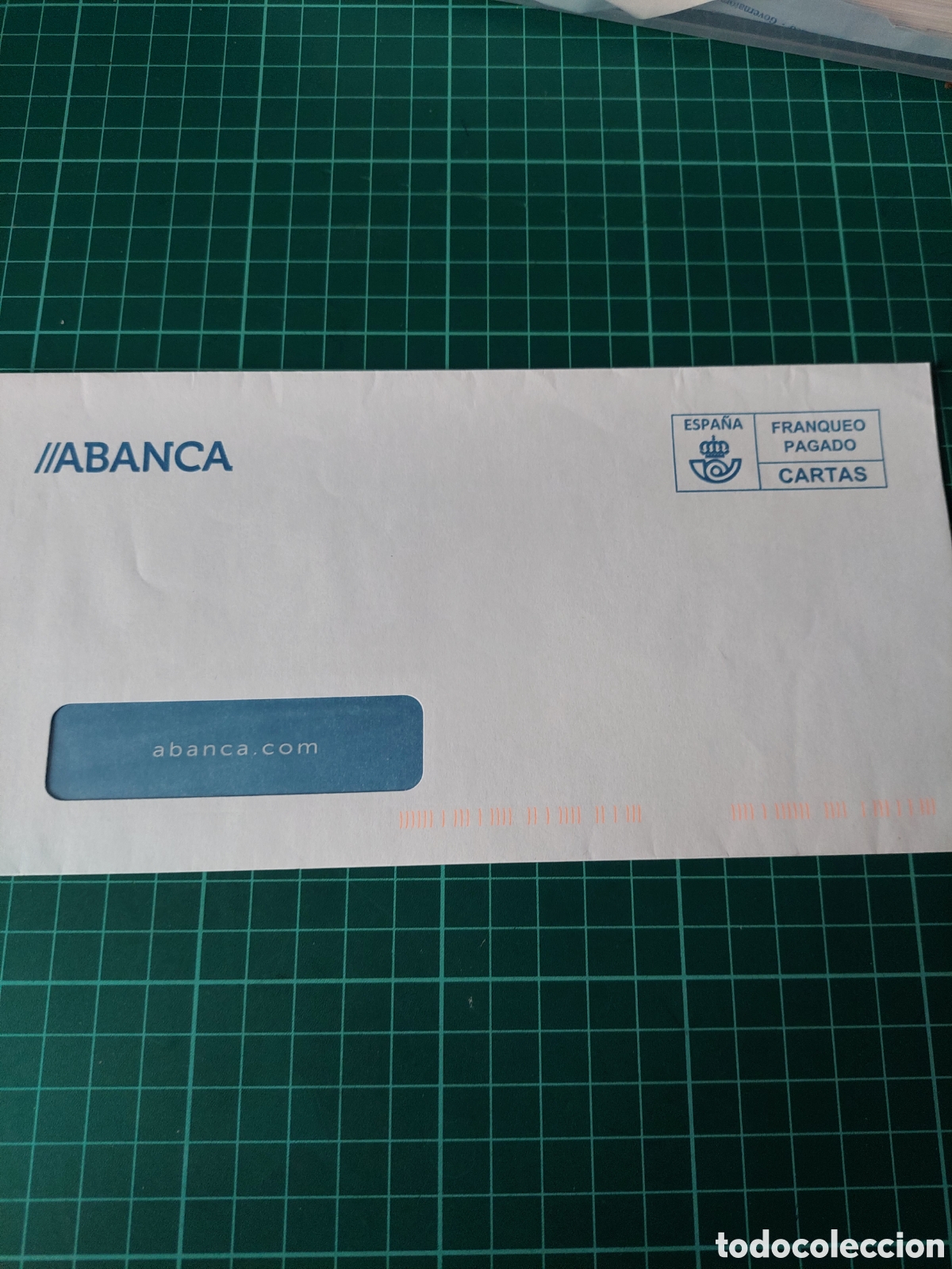 Cat&aacute;logos publicitarios: SOBRE A BANCA FRANQUEO PAGADO OFICINA