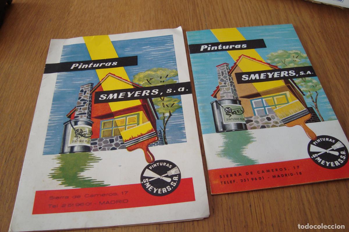 Cataloghi pubblicitari: ANTIGUOS CATALOGOS CARTAS DE COLORES. PINTURAS SMEYERS S.A MADRID