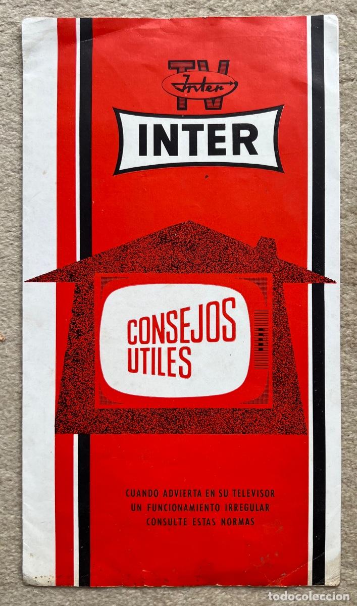 Cat&aacute;logos publicit&aacute;rios: Folleto de Inter (Internacional Radio Televisi&oacute;n) - Consejos &Uacute;tiles para el funcionamiento de la TV