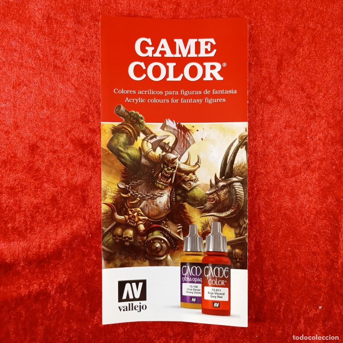 Catalogues publicitaires: CAT&Aacute;LOGO PUBLICITARIO - GAME COLOR - COLORES ACR&Iacute;LICOS PARA FIGURAS DE FANTASIA - VALLEJO / 1143