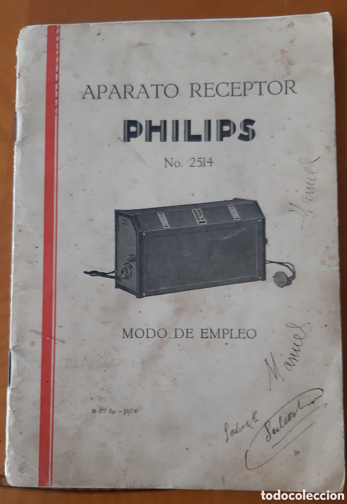 Cataloghi pubblicitari: Cat&aacute;logo radio Philips. Original. A&ntilde;os 30-40