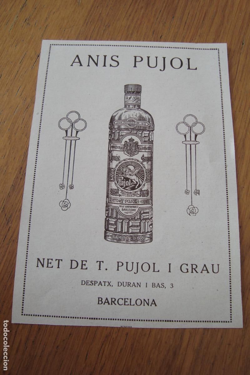 Catalogues publicitaires: ANTIGUA PUBLICIDAD ANIS NIETO DE PUJOL I GRAU BARCELONA- FERRETERIA JOAN BOTEY