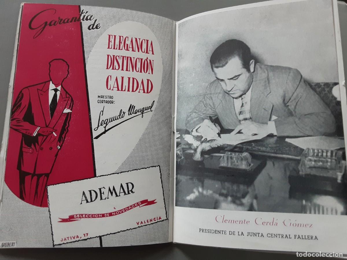Cat&aacute;logos publicitarios: PROGRAMA OFICIAL GRAN SEMANA FALLERA , VALENCIA 1956 - Foto 4