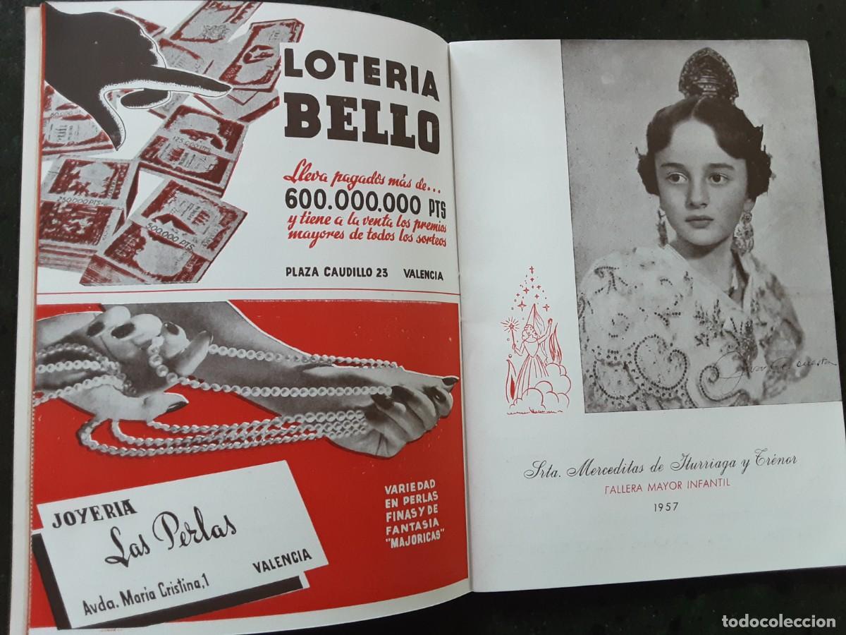 Cat&aacute;logos publicitarios: PROGRAMA OFICIAL GRAN SEMANA FALLERA , VALENCIA 1957 - Foto 3