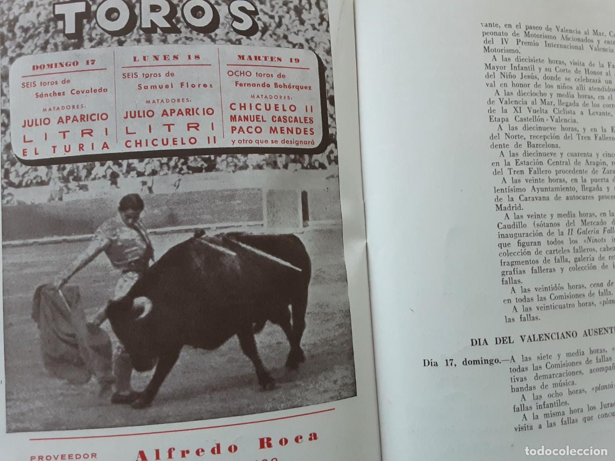 Cat&aacute;logos publicitarios: PROGRAMA OFICIAL GRAN SEMANA FALLERA , VALENCIA 1957 - Foto 4