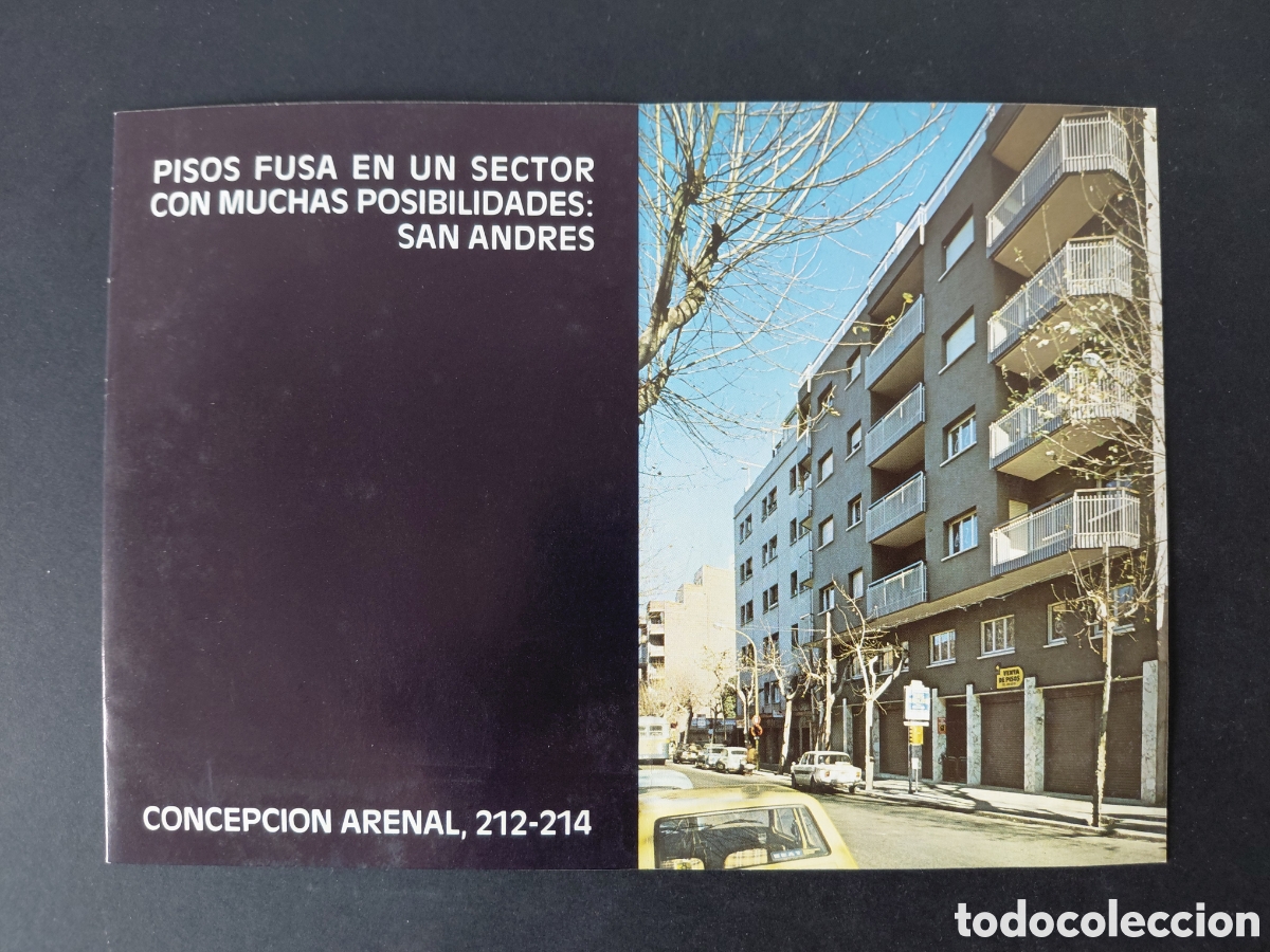 Cat&aacute;logos publicit&aacute;rios: SAN ANDRES (BARCELONA) - DIPTICO VENTA DE PISOS NUEVOS A&Ntilde;OS 60