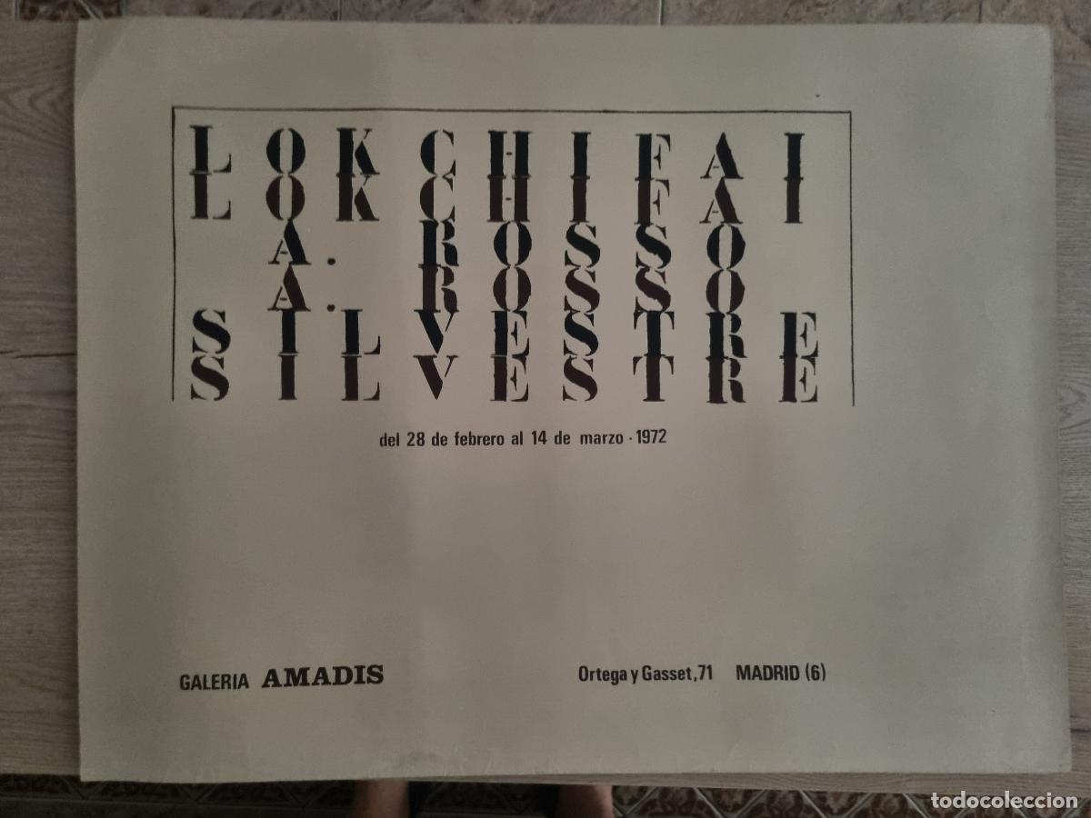 Cat&aacute;logos publicit&aacute;rios: CARTEL PUBLICIDAD GALEIA AMADIS MADRID LOK CHIFA I A ROSSO SILVESTRE 1972 ORIGINAL