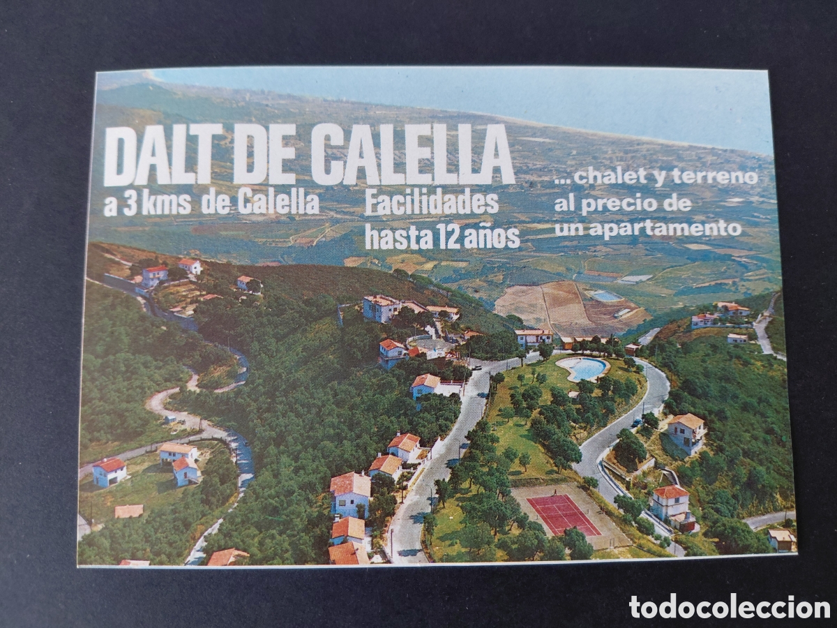 Cat&aacute;logos publicit&aacute;rios: CALELLA (BARCELONA) - URBANIZACION DALT DE CALELLA A&Ntilde;OS 70