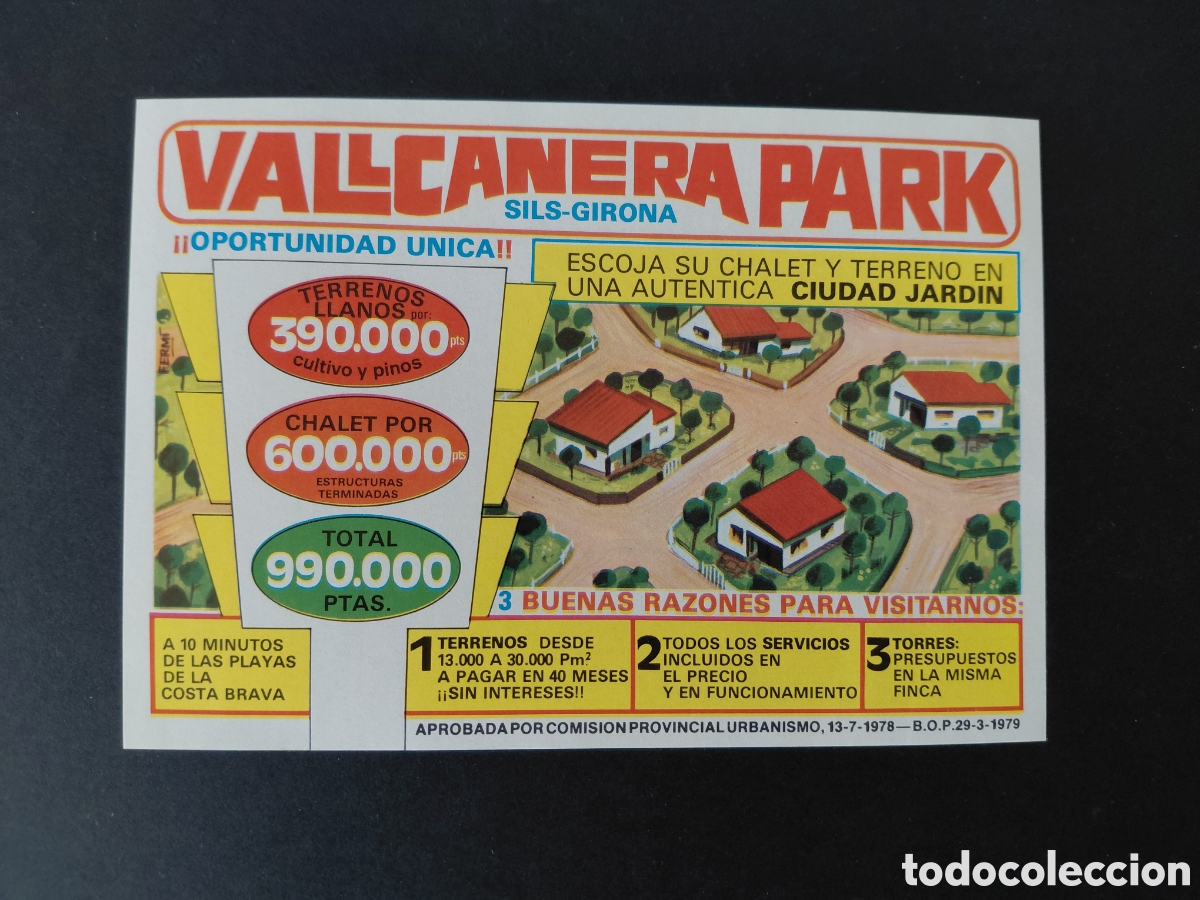 Cat&aacute;logos publicit&aacute;rios: SILS - URBANIZACION VALLCANERA PARK A&Ntilde;OS 70