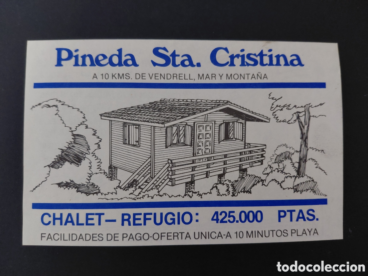 Werbekataloge: LA BISBAL DEL PENED&Egrave;S - URBANIZACION PINEDA SANTA CRISTINA A&Ntilde;OS 70