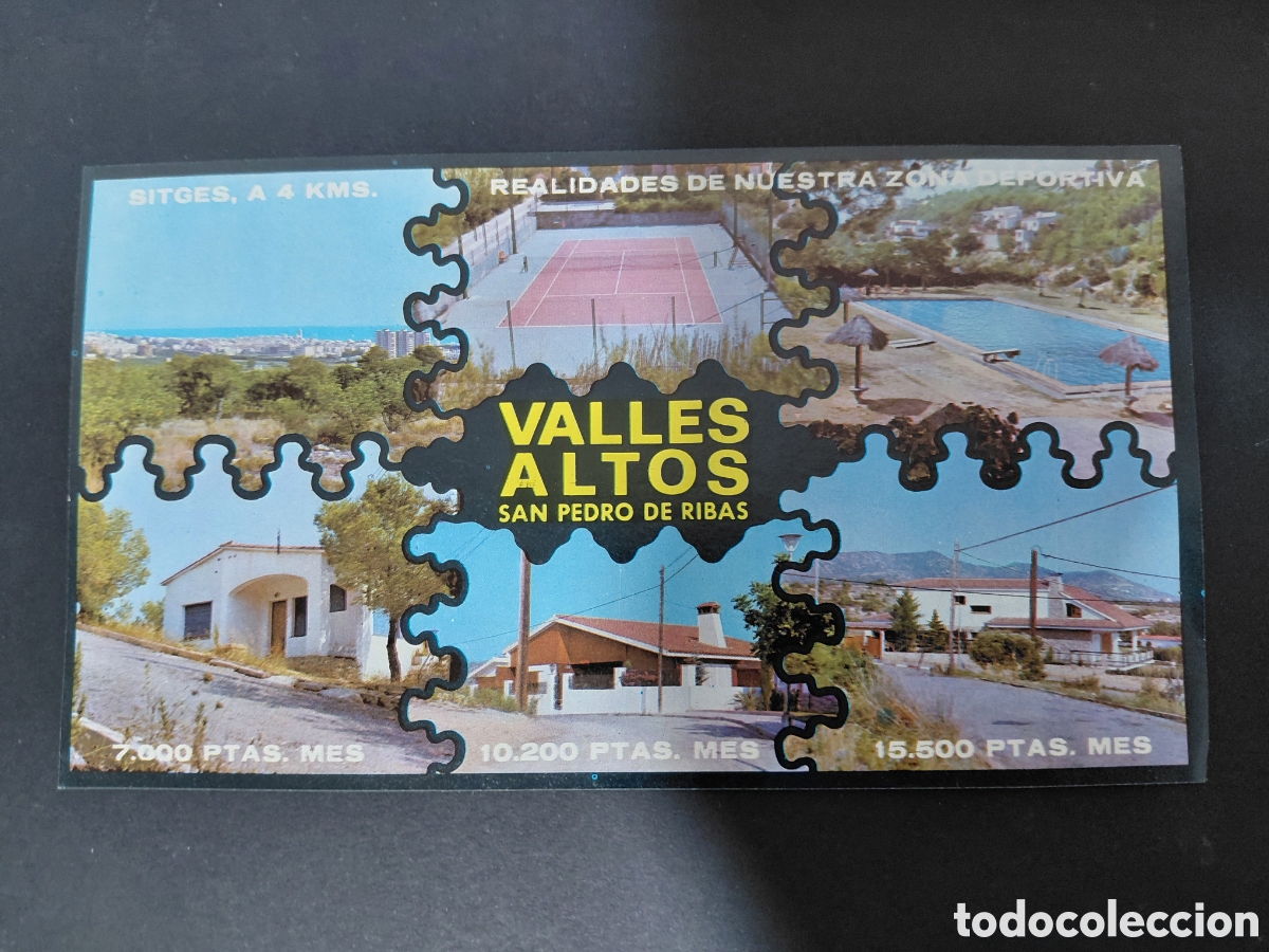 Werbekataloge: SANT PERE DE RIBES - URBANIZACION VALLES ALTOS A&Ntilde;OS 70