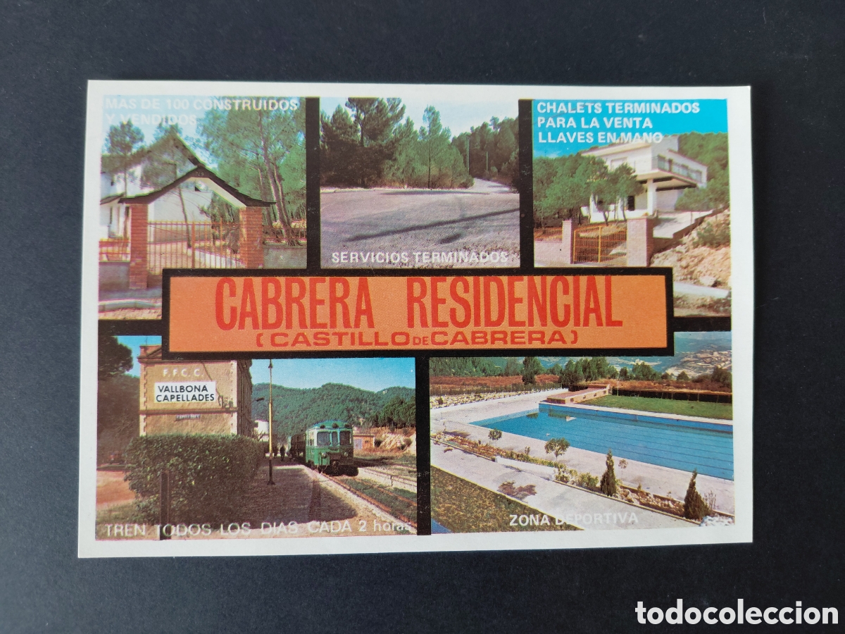 Werbekataloge: CAPELLADES - URBANIZACION CABRERA RESIDENCIAL A&Ntilde;OS 70