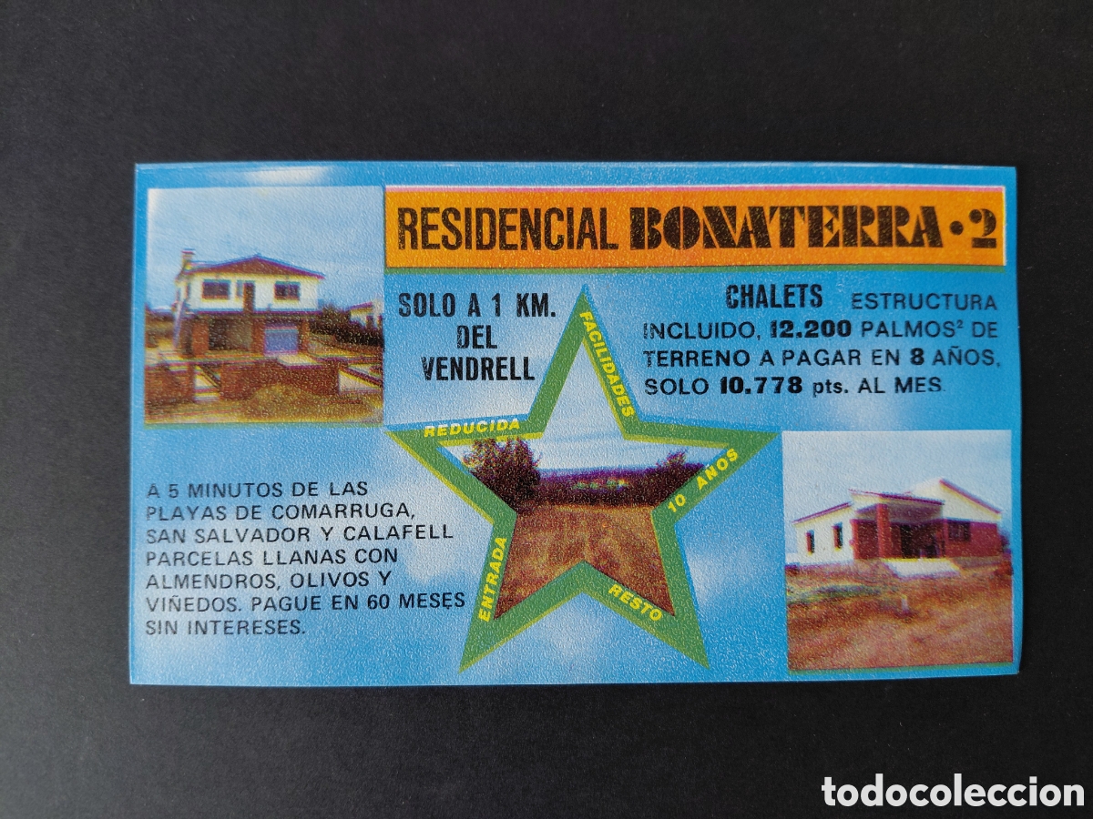 Werbekataloge: EL VENDRELL - URBANIZACION BONATERRA A&Ntilde;OS 70