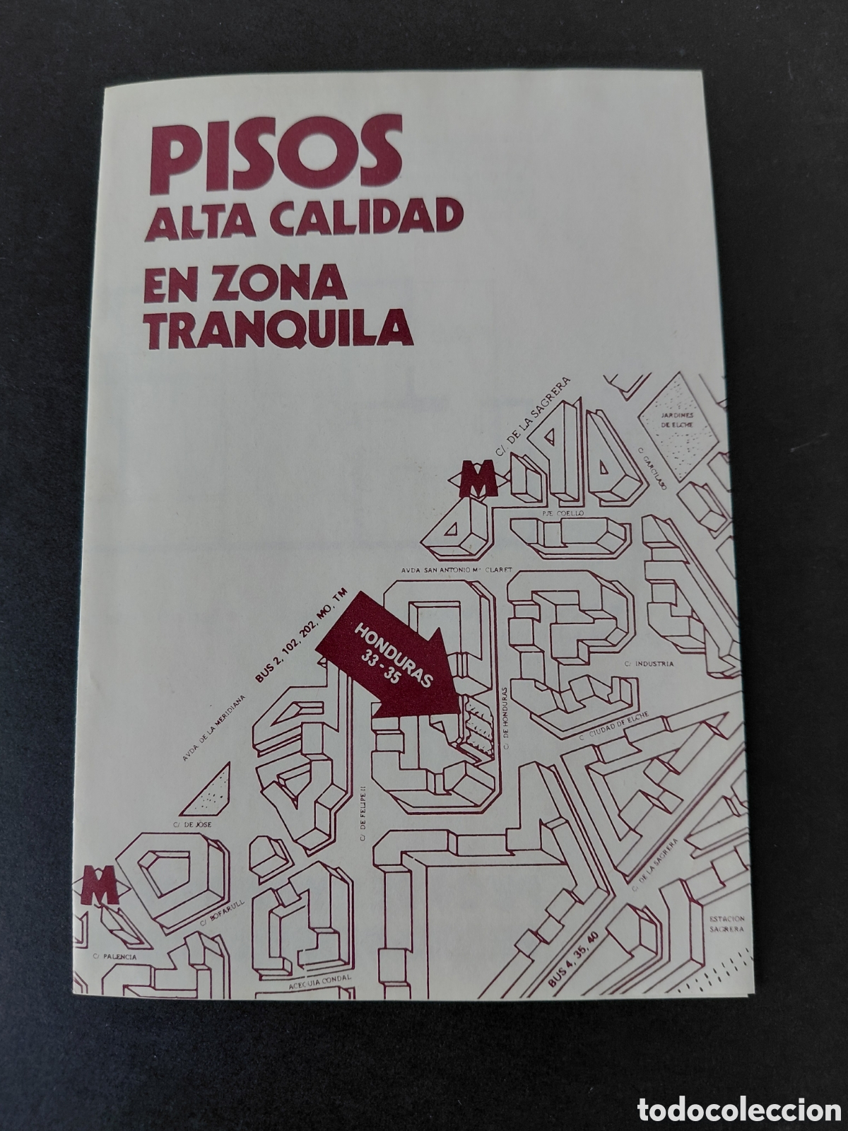 Werbekataloge: BARCELONA - VENTA DE PISOS CALLE HONDURAS A&Ntilde;OS 70