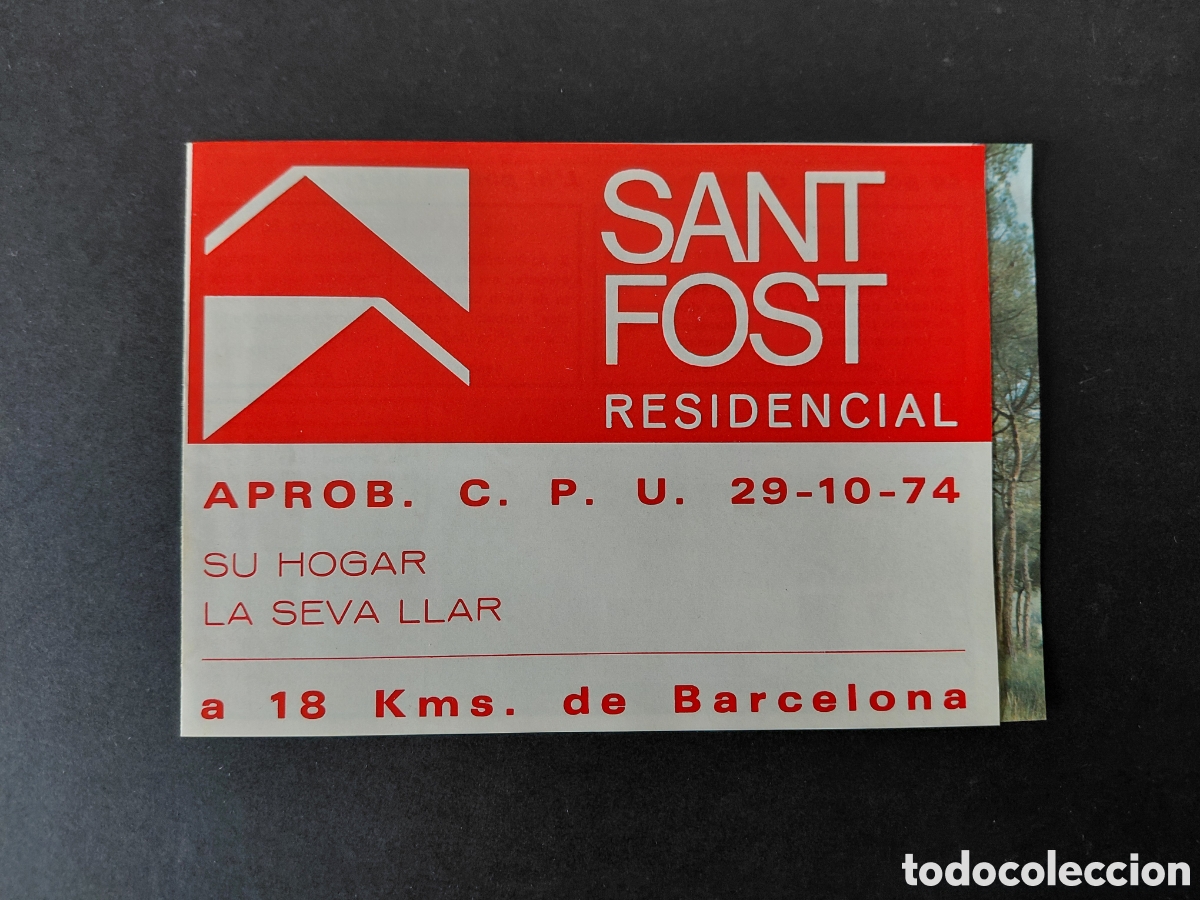 Werbekataloge: SANT FOST DE CAMPSENTELLES - URBANIZACION SANT FOST A&Ntilde;OS 70