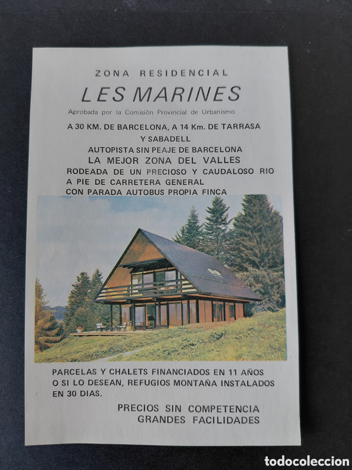 Werbekataloge: SANT LLOREN&Ccedil; SAVALL - URBANIZACION LES MARINES A&Ntilde;OS 70