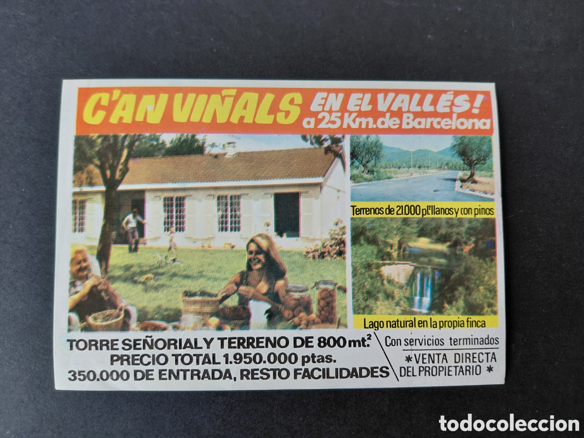 Werbekataloge: CASTELLAR DEL VALL&Egrave;S - URBANIZACION C'AN VI&Ntilde;ALS A&Ntilde;OS 70