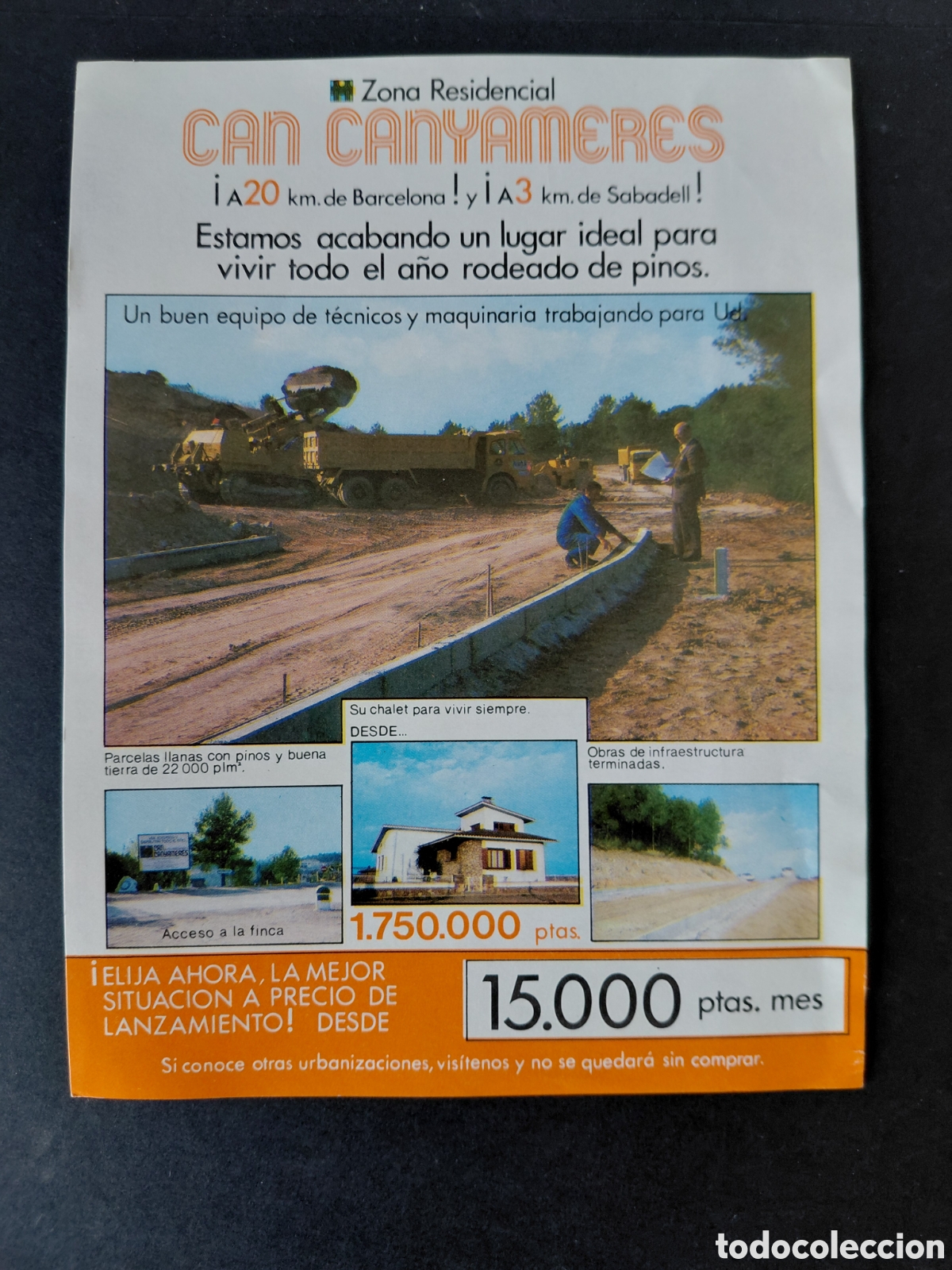 Catalogues publicitaires: SABADELL - URBANIZACION CAN CANYAMERES A&Ntilde;OS 70