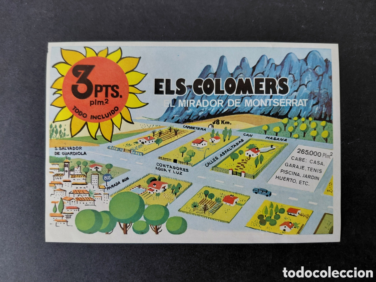 Catalogues publicitaires: SANT SALVADOR DE GUARDIOLA - URBANIZACION ELS COLOMERS A&Ntilde;OS 70