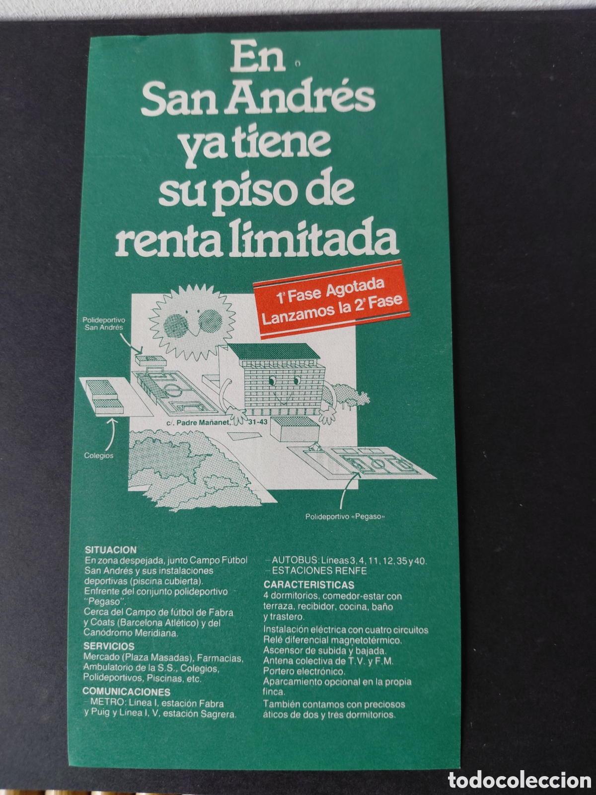 Catalogues publicitaires: SANT ANDREU BARCELONA - VENTA DE PISOS CALLE PADRE MA&Ntilde;ANET A&Ntilde;OS 70