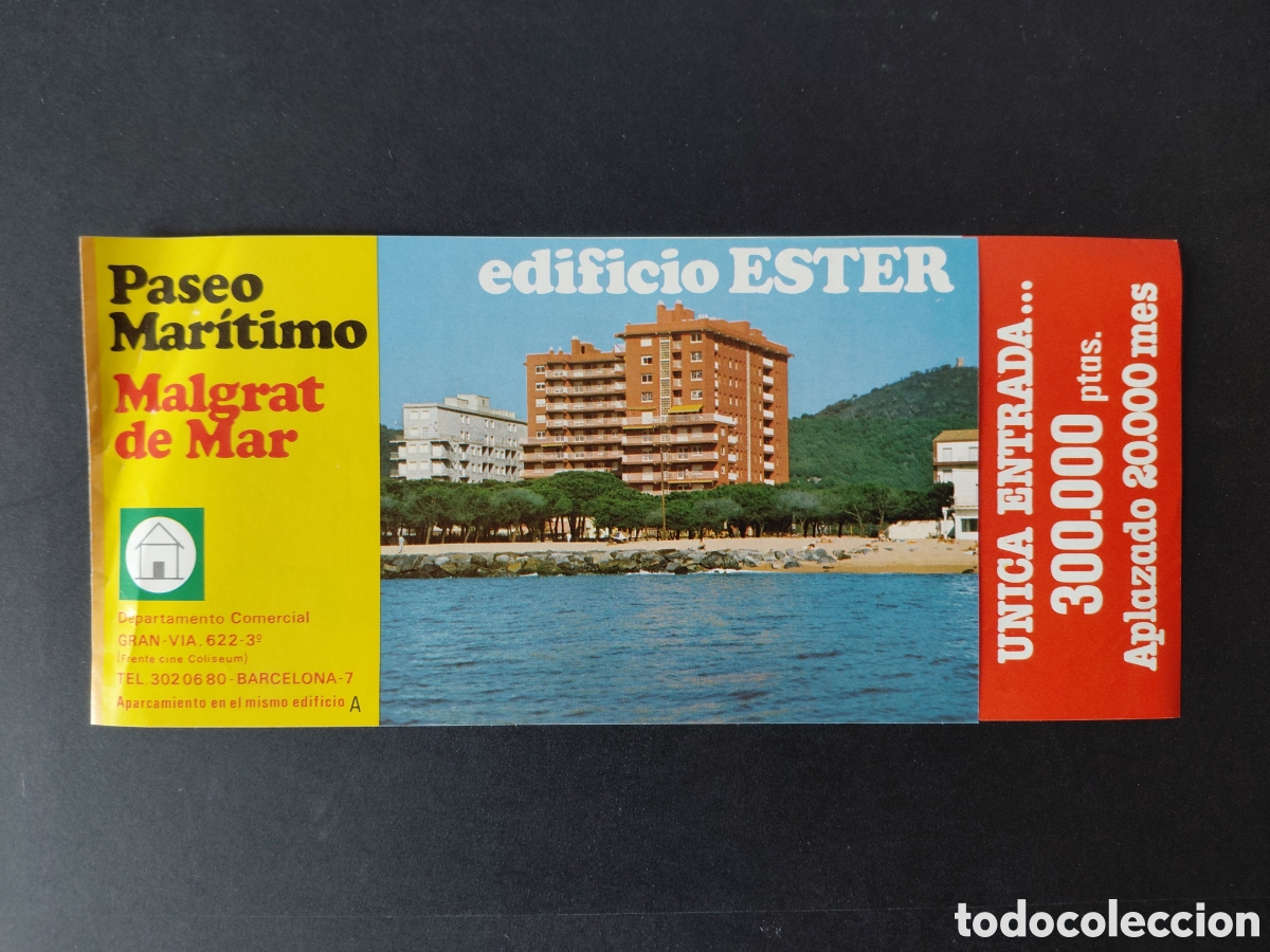 Catalogues publicitaires: MALGRAT DE MAR - EDIFICIO ESTER VENTA DE PISOS A&Ntilde;OS 70