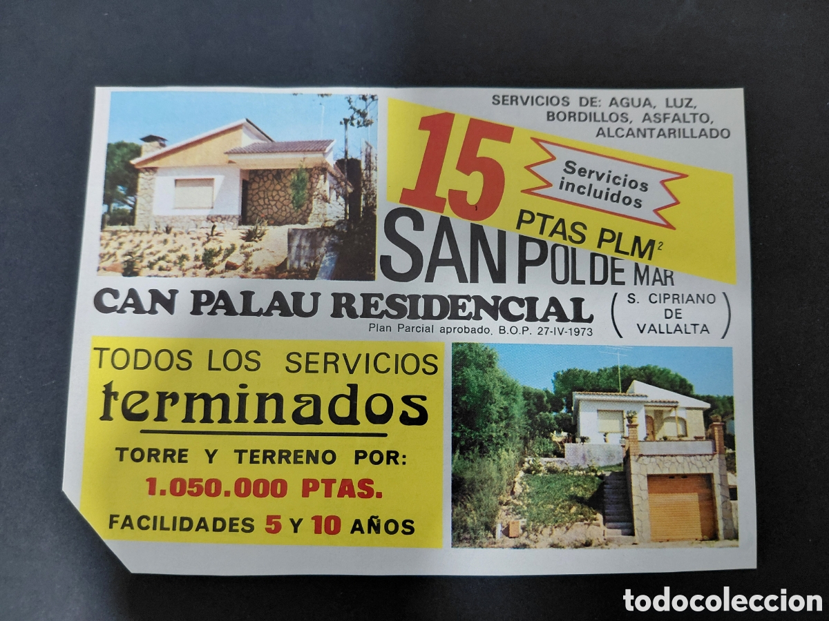 Catalogues publicitaires: SANT CEBRI&Agrave; DE VALLALTA - URBANIZACION CAN PALAU A&Ntilde;OS 70