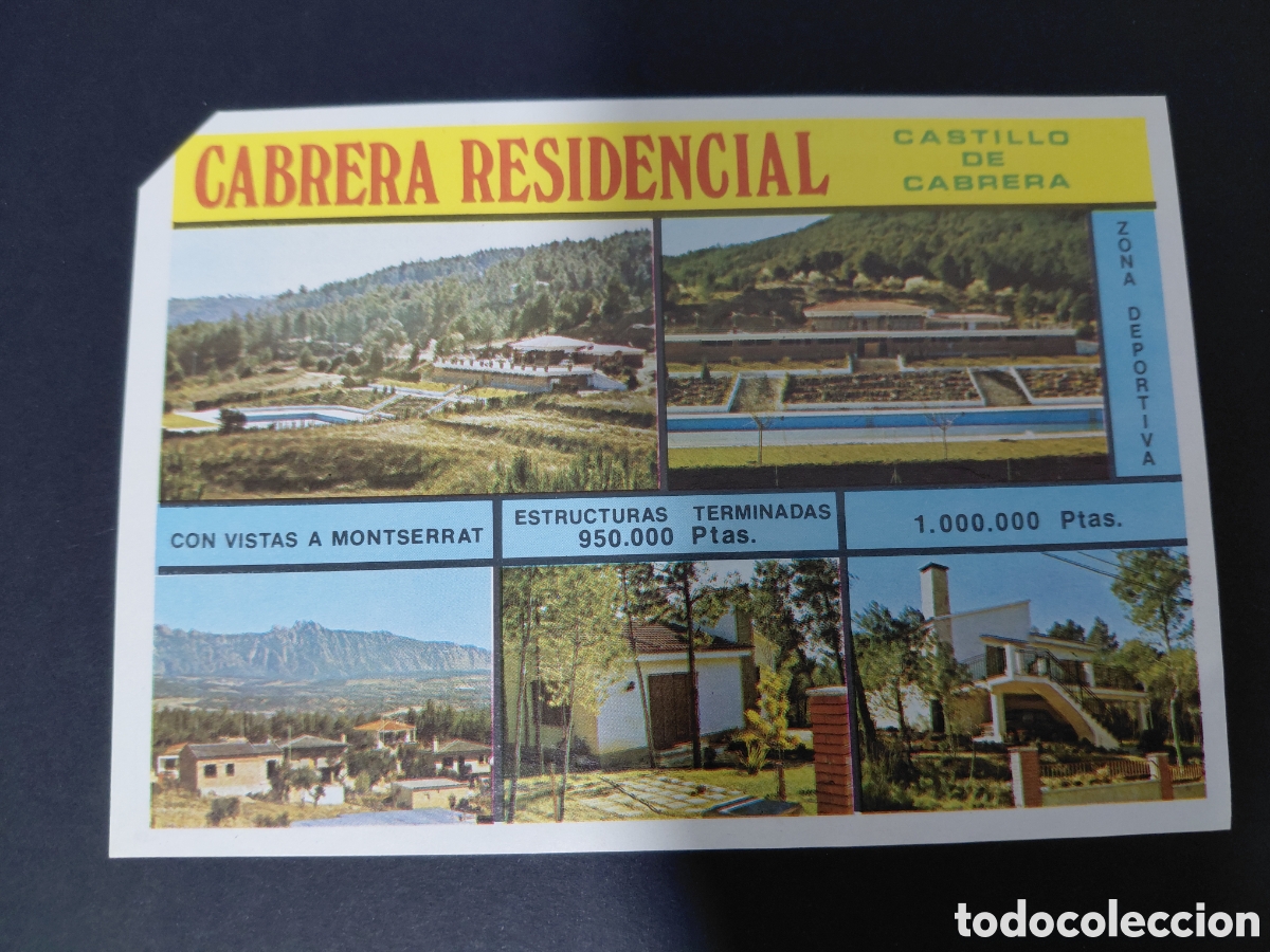Catalogues publicitaires: CAPELLADES - URBANIZACION CABRERA RESIDENCIAL A&Ntilde;OS 70