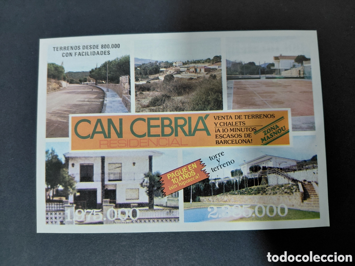 Catalogues publicitaires: ALELLA - URBANIZACION CAN CEBRI&Agrave; A&Ntilde;OS 70