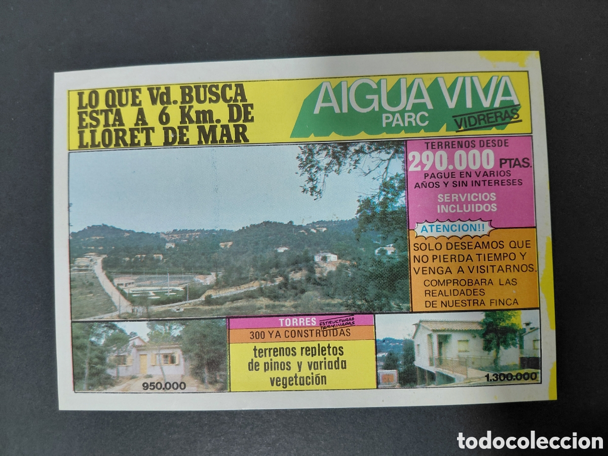 Catalogues publicitaires: VIDRERES - URBANIZACION AIGUAVIVA PARC A&Ntilde;OS 70