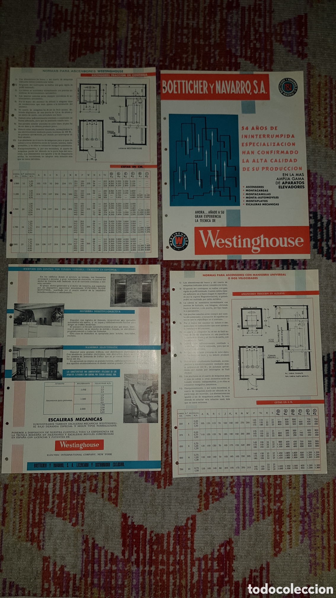 Werbekataloge: Folleto Ascensores y montacargas