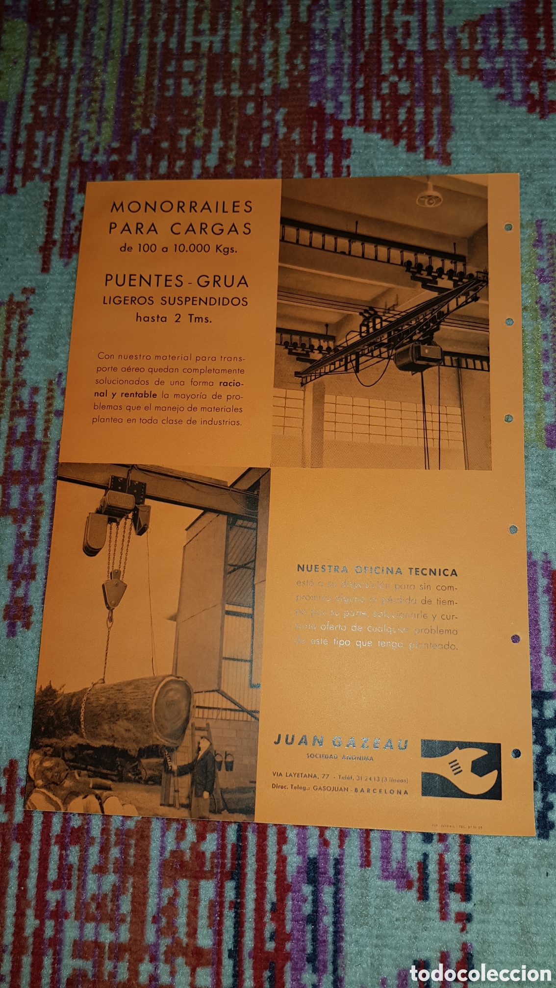 Werbekataloge: Catalogo de Puentes Grua antiguas