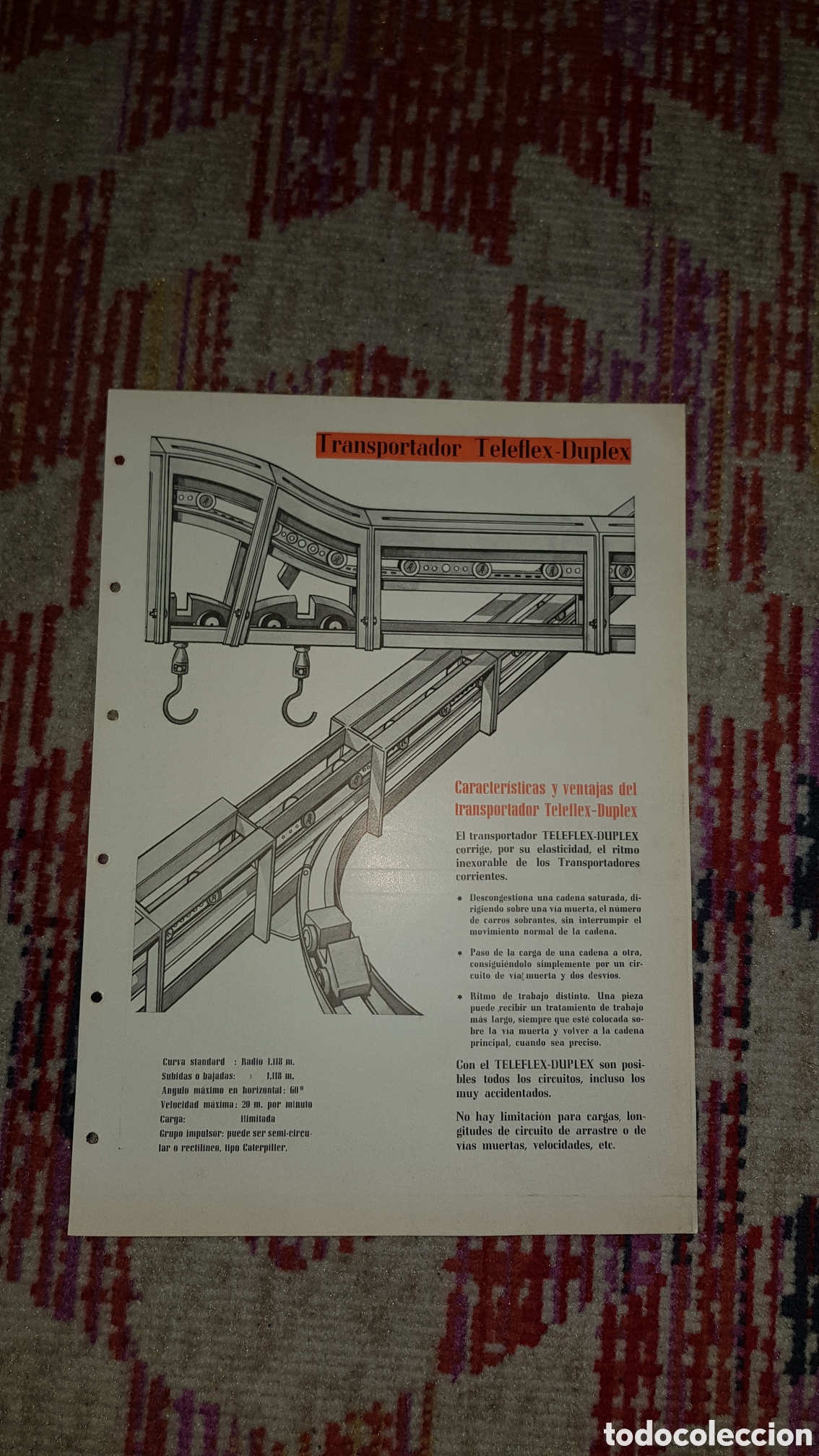 Werbekataloge: Folleto Transportador Teleflex