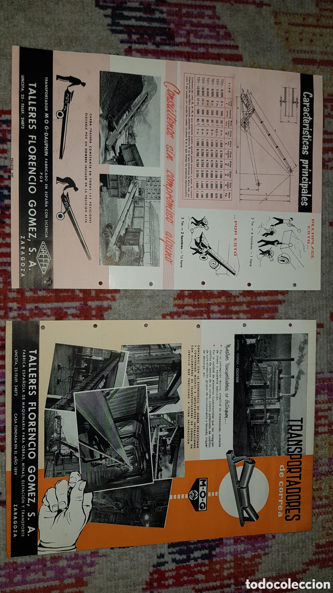 Werbekataloge: Folleto Talleres Florencio Gomez S.A