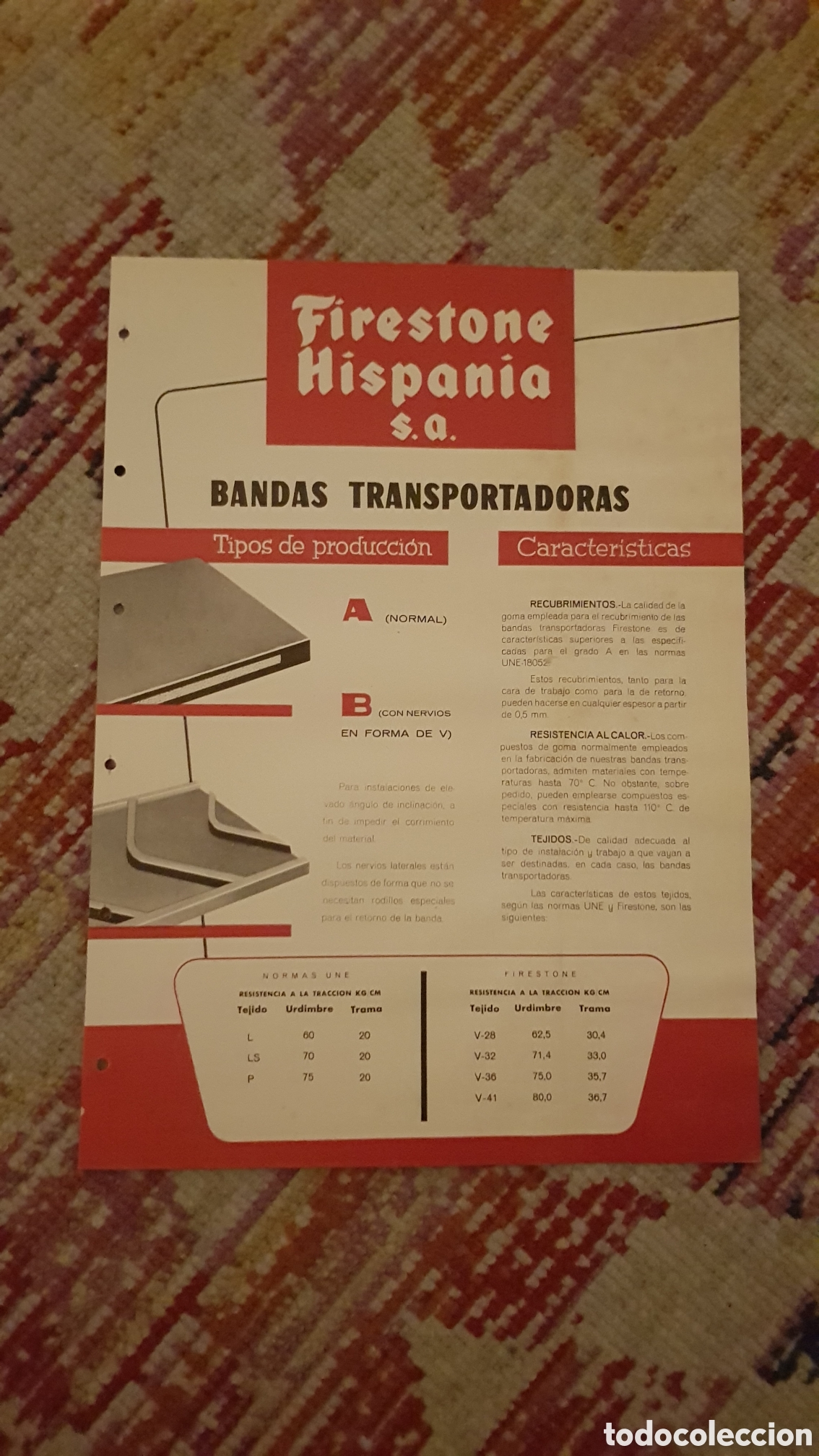 Catalogues publicitaires: Folleto Firestone Hispania S.A