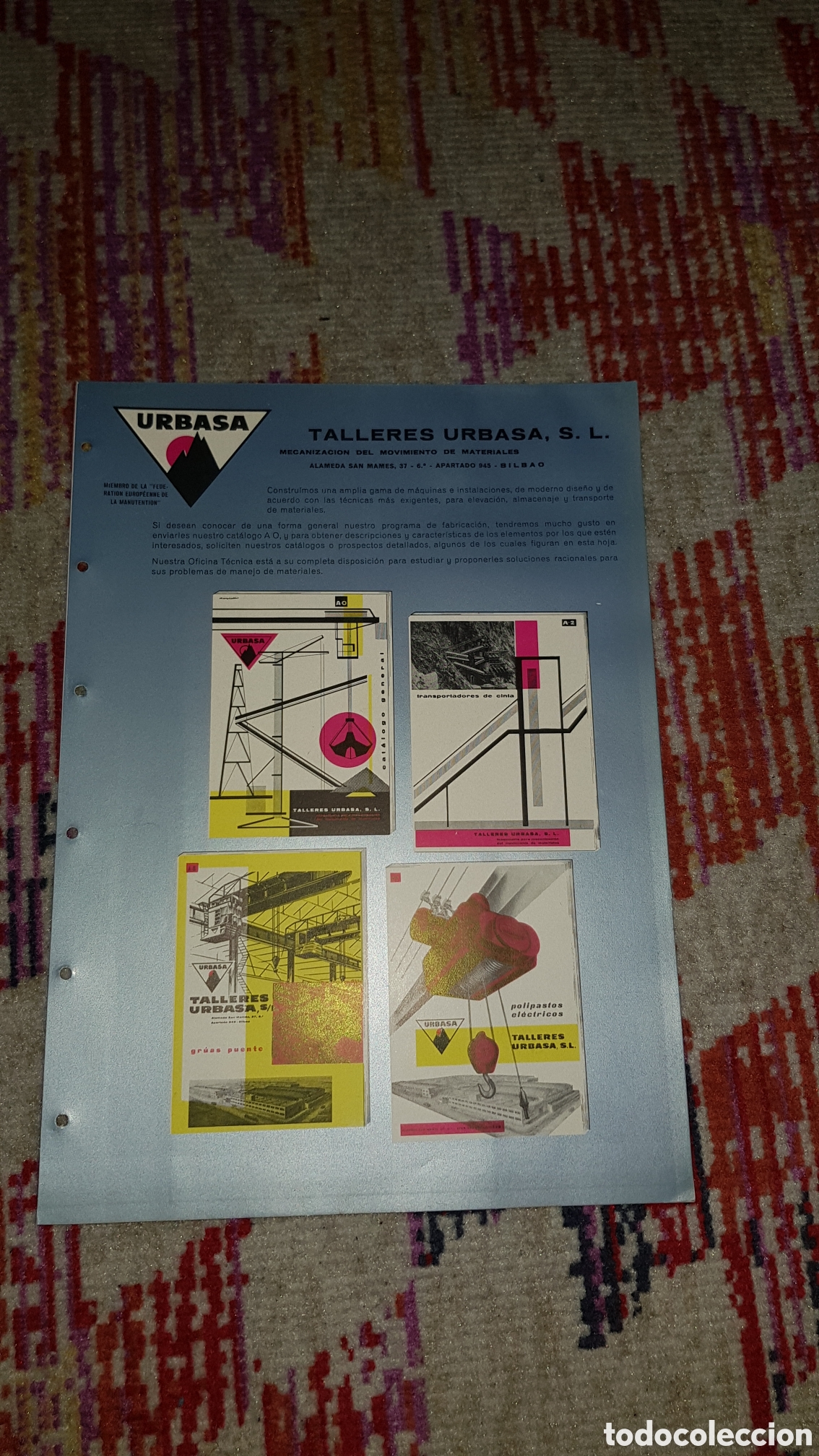 Catalogues publicitaires: Folleto de Talleres Urbasa S.L