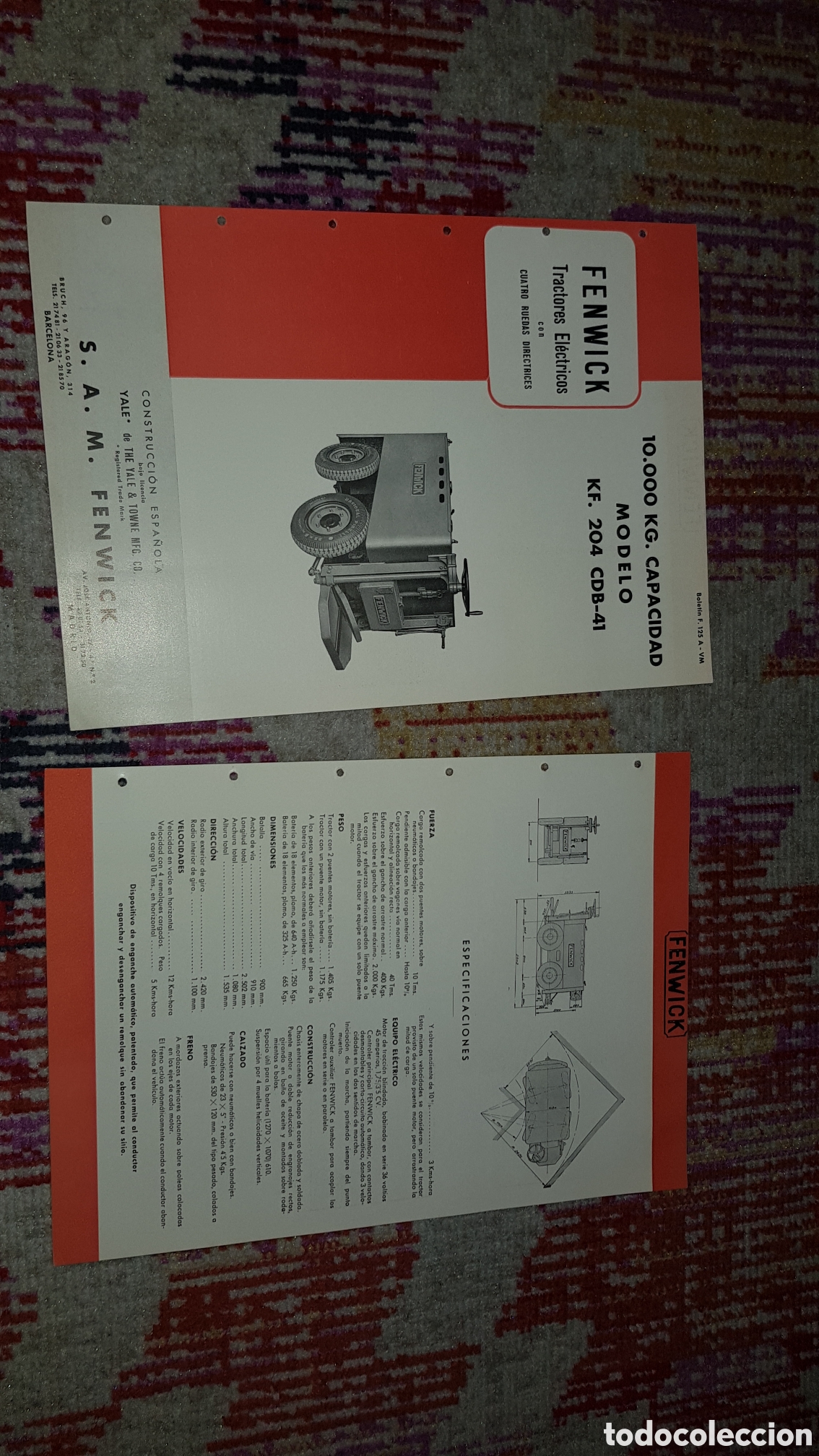 Catalogues publicitaires: Folleto Tractores El&eacute;ctricos Fenwick