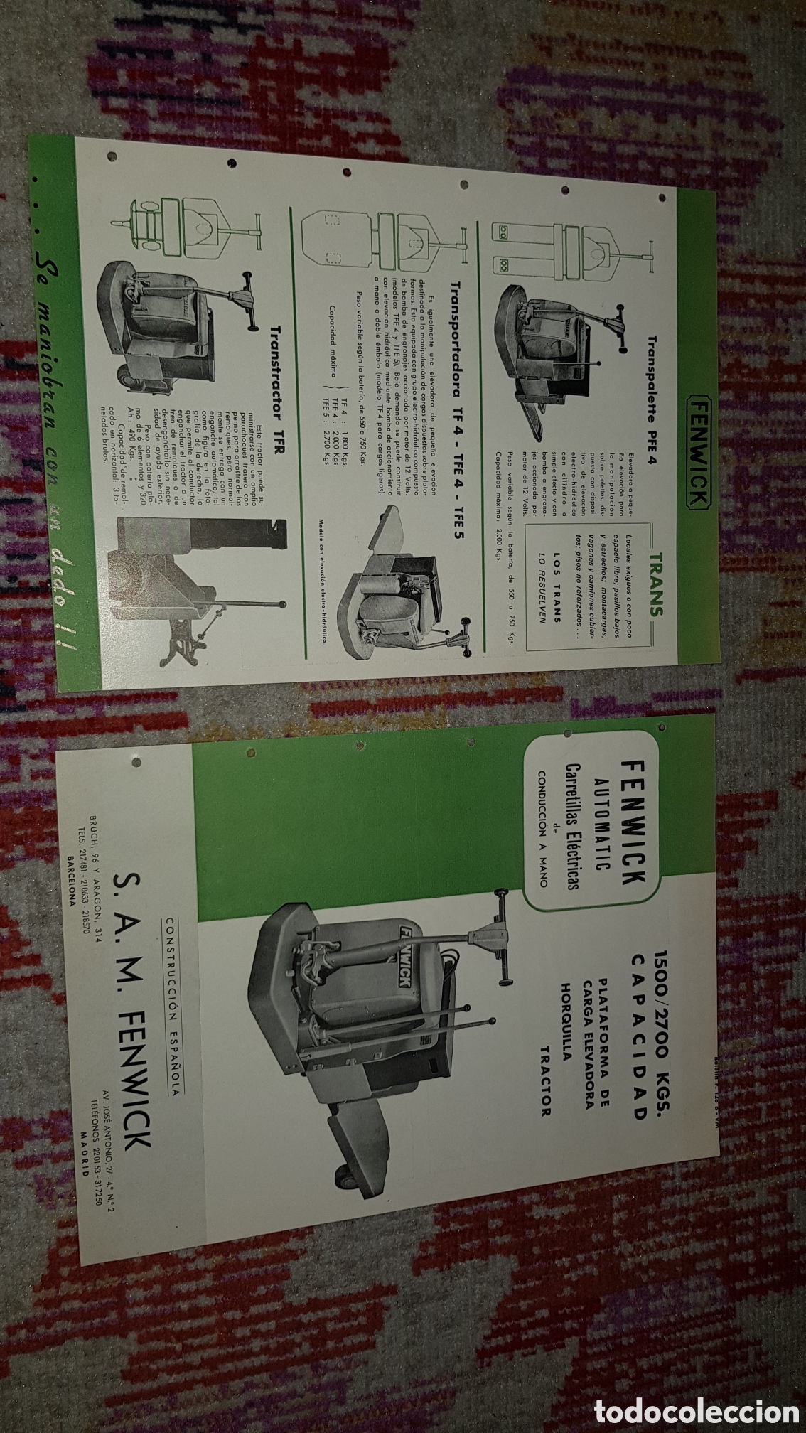 Catalogues publicitaires: Folleto Fenwick Automatic