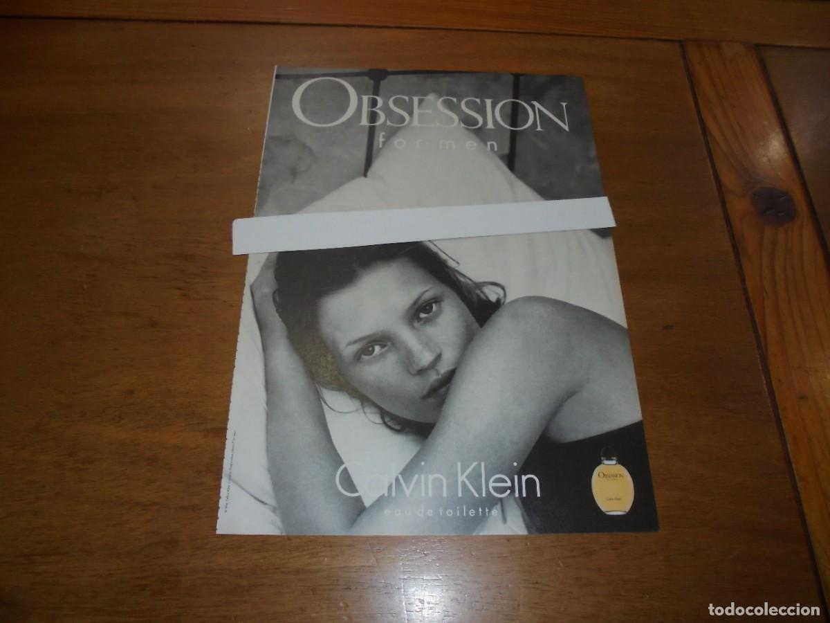 Catalogues publicitaires: PUBLICIDAD 1996: OBSESSION FOR MEN. CALVIN KLEIN. CON KATE MOSS.