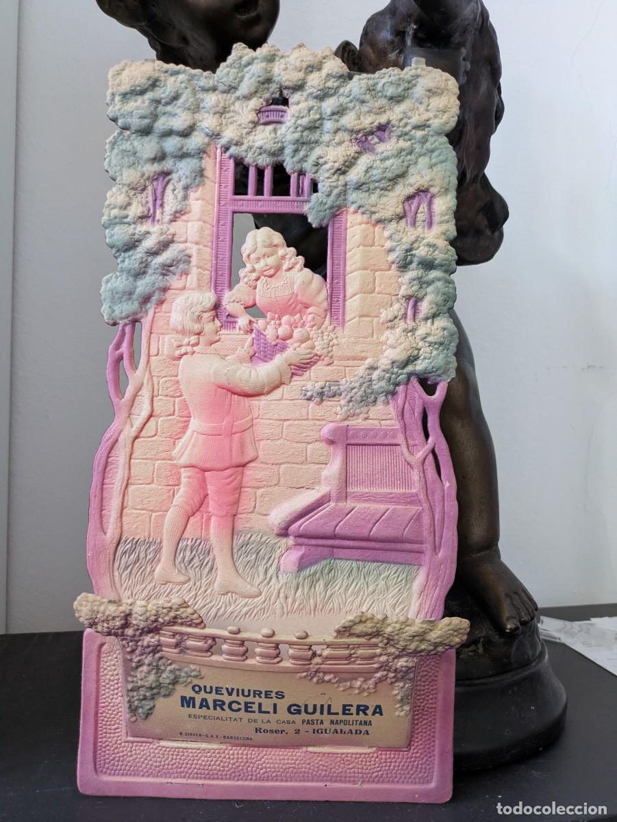 Catalogues publicitaires: PUBLICIDAD RELIEVE QUEVIURES MARCEL&Iacute; GUILERA IGUALADA (A&Ntilde;OS 20/30) 40 CM TROQUELADO EXCELENTE ESTADO