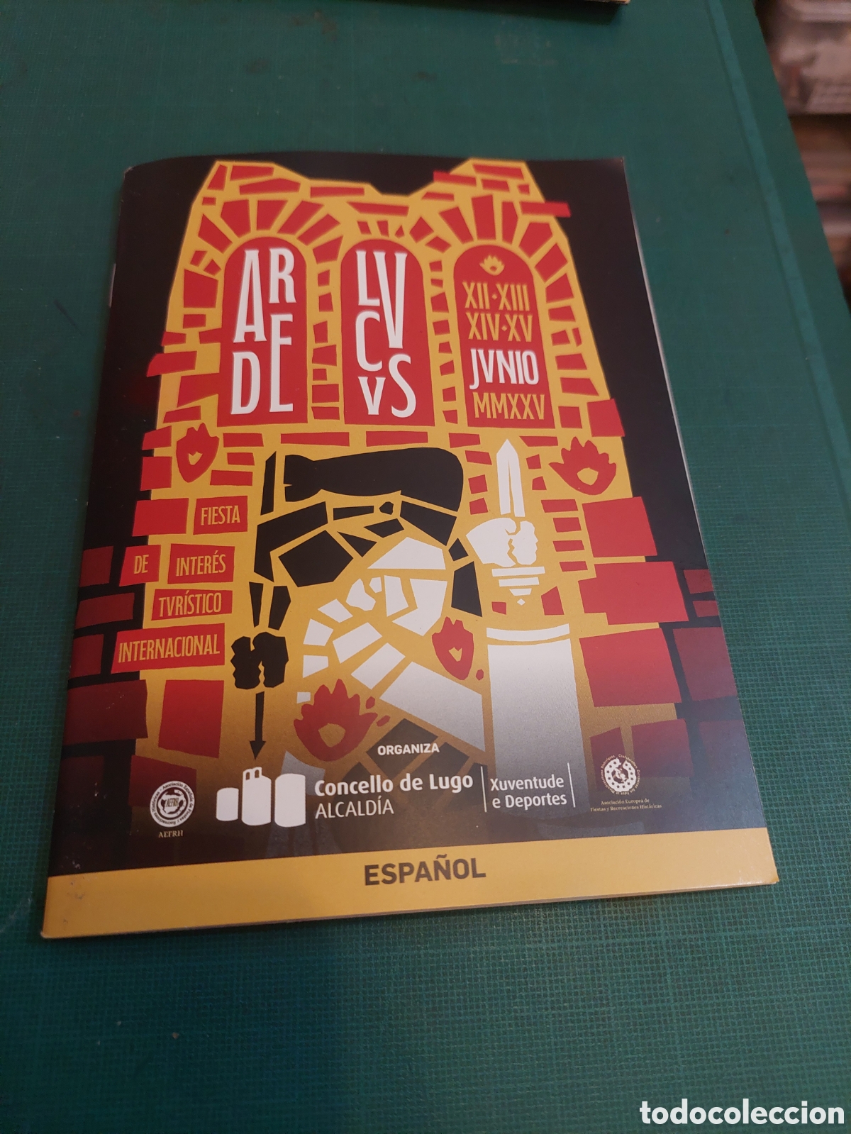 Cat&aacute;logos publicit&aacute;rios: Peque&ntilde;o Arde lvcvs 2025 cat&aacute;logo fiesta romana junio lugo tur&iacute;stica internacional