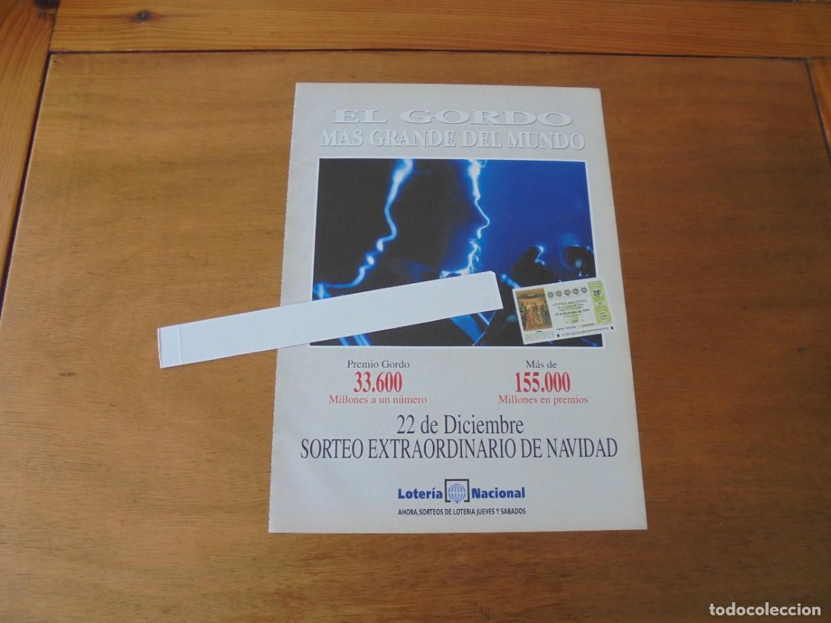 Cataloghi pubblicitari: PUBLICIDAD 1994: SORTEO DE NAVIDAD. LOTERIA NACIONAL.