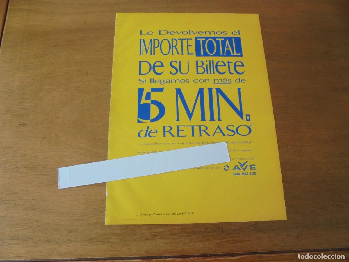 Cataloghi pubblicitari: PUBLICIDAD 1994: TREN DE ALTA VELOCIDAD AVE