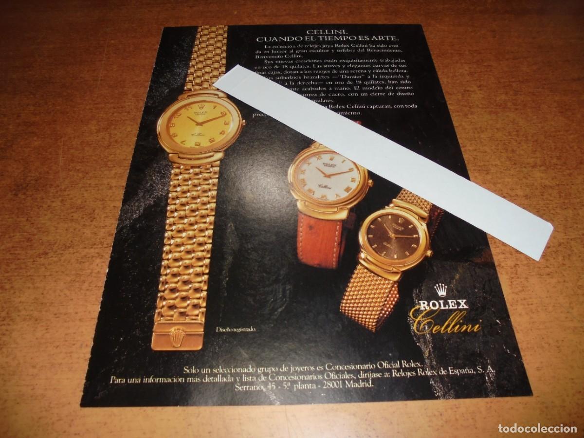 Advertising Catalogs: PUBLICIDAD 1991: ROLEX CELLINI